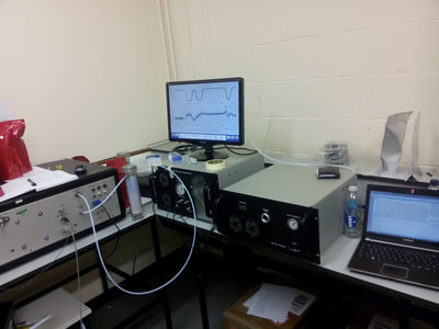 Los Gatos isotope analyzer for liquid and vapor samples. Here used for isotope analysis of soil waters